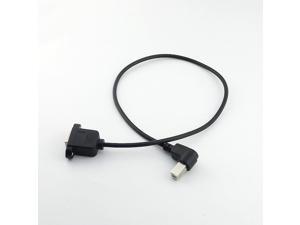 1pcs USB 2.0 B Male Right Angle to USB B Female Socket Panel Extension Cable 50cm 1pcs USB 2.0 B Male Right Angle to USB B Female Socket Panel Extension Cable 50cm