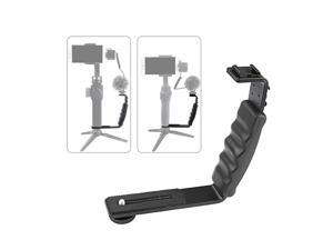 Handheld L-shaped Gimbal Expansion Bracket Holder with 2 Hot Shoe Mounts for DJI OSMO Mobile 2 for Zhiyun Handheld L-shaped Gimbal Expansion Bracket Holder with 2 Hot Shoe Mounts for DJI OSMO Mobile 2 for Zhiyun