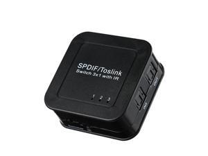 SPDIF Optical Audio Switcher with Remote Control Digital TOSLINK Switch Box (3 Inputs 1 Output) SPDIF Optical Audio Switcher with Remote Control Digital TOSLINK Switch Box (3 Inputs 1 Output)