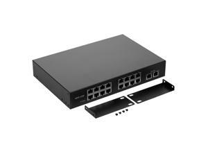 ZWD-16+2BZQN 16FE + 2GE POE Switch with 16 POE Ports 2 Gigabit Uplink IEEE 802.3af Standard POE Switch Power ZWD-16+2BZQN 16FE + 2GE POE Switch with 16 POE Ports 2 Gigabit Uplink IEEE 802.3af Standard POE Switch Power