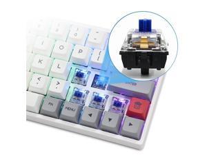 SK64 Wired Mechanical Gaming Keyboard 64 Keys RGB Backlight Keyboard with Gateron Optical Switch(Blue Switch)