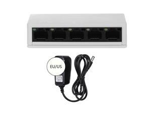 SW05 5-Port Switch Gigabit 10/100Mbps Ethernet Switch Distributor Network Switch For Home Office US Plug SW05 5-Port Switch Gigabit 10/100Mbps Ethernet Switch Distributor Network Switch For Home Office US Plug