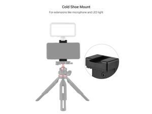 Phone Tripod Mount Adapter Phone Holder Clip with Dual 1/4 Threads Cold Shoe for Tripod Selfie Stick Phone Tripod Mount Adapter Phone Holder Clip with Dual 1/4 Threads Cold Shoe for Tripod Selfie Stick