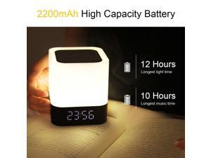 Night Light Speaker Digital Alarm Clock Bedside Table Lamp with 7-color 3 Brightness Adjustment BT/ USB Flash Night Light Speaker Digital Alarm Clock Bedside Table Lamp with 7-color 3 Brightness Adjustment BT/ USB Flash