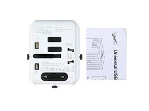 Travel Adapter 4 USB Worldwide All in One Universal Travel Adapter Wall Charger AC Plug Adaptor with Smart Travel Adapter 4 USB Worldwide All in One Universal Travel Adapter Wall Charger AC Plug Adaptor with Smart