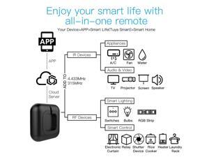 WIFI IR RF Remote Universal Controller Voice Control Intelligent Home Life All-in-One Remote Compatible with WIFI IR RF Remote Universal Controller Voice Control Intelligent Home Life All-in-One Remote Compatible with