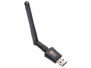 USB WiFi Adapter AC600Mbps Wireless USB Adapter 5.8GHz/2.4GHz Dual Band External Antenna WiFi Dongle for Laptop/PC, WiFi Adapter Support Windows 10/8/8.1/7/XP, Linux, Mac