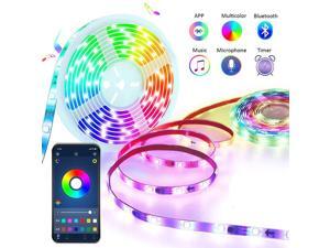 5M LED Strip Lights RGB LED Light Strip Colour Changing Light Strip APP Control for Home TV Kitchen DIY Decoration for Bedroom Accessories 5M LED Strip Lights RGB LED Light Strip Colour Changing Light Strip APP Control for Home TV Kitchen DIY Decoration for Bedroom Accessories