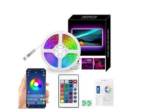 2M LED Strip Lights Bluetooth Music Sync RGB Lighting Strip with Remote Control App Control for Home Party DIY Decoration 2M LED Strip Lights Bluetooth Music Sync RGB Lighting Strip with Remote Control App Control for Home Party DIY Decoration