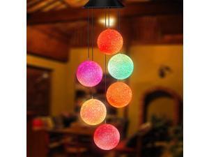 Color Changing Solar Power Wind Chime Spiral Spinner Crystal Ball Wind Mobile Portable Waterproof Outdoor Decorative Romantic Wind Bell Light for Patio Yard Garden Home Color Changing Solar Power Wind Chime Spiral Spinner Crystal Ball Wind Mobile Portable Waterproof Outdoor Decorative Romantic Wind Bell Light for Patio Yard Garden Home