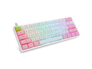 SK61 61 Keys Mechanical Keyboard Swappable with RGB Backlit, NKRO, water-resistant, Type-C Cable for Win/Mac/Gaming SK61 61 Keys Mechanical Keyboard Swappable with RGB Backlit, NKRO, water-resistant, Type-C Cable for Win/Mac/Gaming