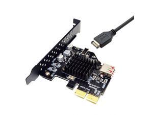 Jimier USB 3.1 Front Panel Socket & USB 2.0 to PCI-E Express Card Adapter for Motherboard UC-136 Jimier USB 3.1 Front Panel Socket & USB 2.0 to PCI-E Express Card Adapter for Motherboard UC-136