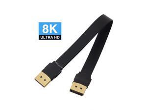 FVH Displayport DP 4K 60hz Cable 0.2m Slim Flat Soft Active Male to Male Fast Transfer Ultra FHD DP-027-0.2M FVH Displayport DP 4K 60hz Cable 0.2m Slim Flat Soft Active Male to Male Fast Transfer Ultra FHD DP-027-0.2M