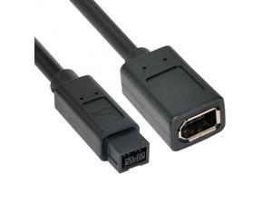 6Ft 2m Firewire 9pin 800 to 400 6 pin Male Cable IEEE1394B PC Mac Connector Cord 