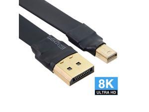 FVH Displayport to Mini DP 4K 60hz Cable 0.2m Slim Flat Soft Active Male to Male Fast Transfer Ultra FHD DP-028-0.2M FVH Displayport to Mini DP 4K 60hz Cable 0.2m Slim Flat Soft Active Male to Male Fast Transfer Ultra FHD DP-028-0.2M