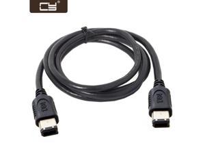 CY 6 PIN / 6PIN FireWire 400 - FireWire 400 6-6 ilink Cable IEEE 1394 1.8m Black FW-016 CA-017