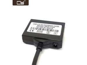 CY Express Card 34MM USB 2.0 to ExpressCard Adapter for Laptop Computer PC with LED and DC Power Jack U2-216 CY Express Card 34MM USB 2.0 to ExpressCard Adapter for Laptop Computer PC with LED and DC Power Jack U2-216