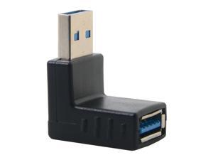 CY Low profile 90 Degree Down Angled USB 3.0 Adapter Male to Female Extension U3-007-BK CY Low profile 90 Degree Down Angled USB 3.0 Adapter Male to Female Extension U3-007-BK