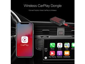 MiraBox Wireless CarPlay Dongle, HSV283 Wireless CarPlay Adapter for Factory Wired CarPlay to Wireless, Small Size Plug and Play,Suit for F-150/Silverdo/Ram 1500/RAV4