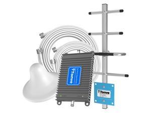 Tonve Cell Phone Signal Booster Verizon 4G LTE Signal Booster Verizon Cellular Signal Booster Band13 Verizon Cell Phone Signal Booster Home Cell Phone Booster Enhance Voice + Data with Antenna Kit