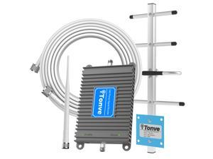 Tonve for AT&T T-Mobile 700MHz 4G LTE Band 12/17 Mobile Signal Repeater , 4g Booster Cell Phone Signal Booster for Home and Office Increase 4G LTE Data Rate