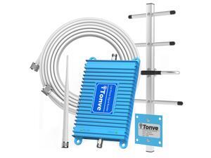 Tonve Cell Phone Signal Booster for Home and Office Up to 2,500 Sq Ft | Boost 4G LTE Data for Verizon and AT&T | 65dB Dual Band 12/17/13 Cellular Repeater with High Gain Antennas Tonve Cell Phone Signal Booster for Home and Office Up to 2,500 Sq Ft | Boost 4G LTE Data for Verizon and AT&T | 65dB Dual Band 12/17/13 Cellular Repeater with High Gain Antennas