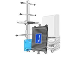 Tonve Home Cell Phone Signal Amplifier Band 13, Range Extender Cell Phone Signal Amplifier 4G LTE Cellular Signal Repeater Booster, Covers Up To 4,000 Square Feet, FCC Approved