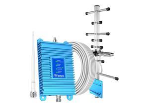 Tonve Network Signal Booster, Range Extender ,Cell Phone Signal Booster for All US Carriers, ATT Signal Booster 5G 4G LTE Verizon Cellular Booster Bands 2/25/4/66/5/12/17/13, FCC Approved