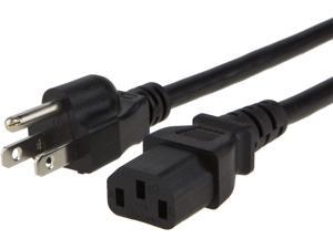 CableCreation [2-Pack] 10 Feet 18 AWG Universal Power Cord for NEMA 5-15P to IEC320C13 Cable, 3M / Black