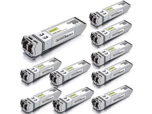 10GBase-SR SFP+ Transceiver, 10G 850nm MMF, up to 300 Meters 