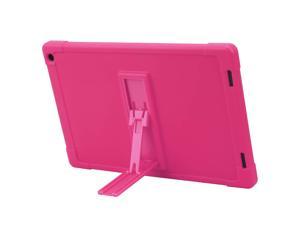 Rose Red Shockproof Silicone Case Cover PC Tablet Bracket Stand Case for Onn 7 Tablet Kickstand Onn 7 inch Tablet Case, 