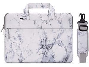 Laptop Shoulder Bag Compatible With Macbook Pro 16 Inch A2141/Pro Retina A1398, 15-15.6 Inch Notebook, Painting Marble Carrying Briefcase Sleeve Case