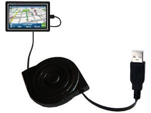Compact and Retractable USB Power Port Ready Charge Cable Designed for The Philips GoGear SA2845 and uses TipExchange