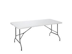 Zeny 6ft White Rectangle Folding Table Indoor Outdoor Picnic Party Table Zeny 6ft White Rectangle Folding Table Indoor Outdoor Picnic Party Table