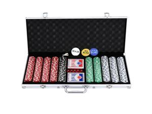 500PCS Poker Chip Set 11.5 Gram Chips Poker Dice Chip Set for Texas Hold'em, Blackjack, Roulette Gambling with Aluminum Case 500PCS Poker Chip Set 11.5 Gram Chips Poker Dice Chip Set for Texas Hold'em, Blackjack, Roulette Gambling with Aluminum Case