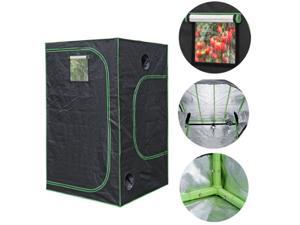 Indoor Hydroponic Grow Tent Plant Growing Room Fabric Grow Room Box for Plant with Observation Window and Floor Tray, Black Indoor Hydroponic Grow Tent Plant Growing Room Fabric Grow Room Box for Plant with Observation Window and Floor Tray, Black