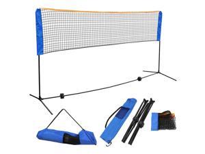 10' x 5' Badminton Volleyball Tennis Net Adjustable Height Sport Train Portable 10' x 5' Badminton Volleyball Tennis Net Adjustable Height Sport Train Portable