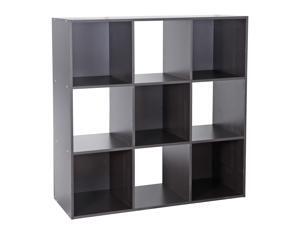 ZENY 9-Cube Wood Shelf Storage Cabinet Cubical Cube Chipboard Organizer Storage Shelving for Home & Office Use ZENY 9-Cube Wood Shelf Storage Cabinet Cubical Cube Chipboard Organizer Storage Shelving for Home & Office Use