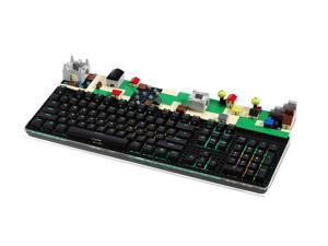 i-rocks K76M Plus Fun Brick Mechanical RGB illuminated Gaming Keyboard with Black Lego Plate and Cherry MX Red Switches i-rocks K76M Plus Fun Brick Mechanical RGB illuminated Gaming Keyboard with Black Lego Plate and Cherry MX Red Switches