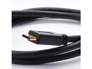 Mini HDMI to HDMI Cable - High Speed (3 ft) - clocked at 10.2 Gbit/s , bandwidth of 340 MHz - 3D BluRay or TV - 24k Gold Plated Contacts Mini HDMI to HDMI Cable - High Speed (3 ft) - clocked at 10.2 Gbit/s , bandwidth of 340 MHz - 3D BluRay or TV - 24k Gold Plated Contacts