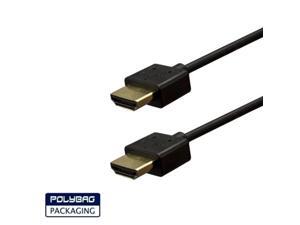 FireFold HDMI-SLIM-10-BLK 10 ft. Black Ultra Slim HDMI Cable - High Speed with Ethernet 32AWG FireFold HDMI-SLIM-10-BLK 10 ft. Black Ultra Slim HDMI Cable - High Speed with Ethernet 32AWG