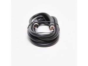 FireFold RG6 Coaxial Cable with F Type Connector, 75 OHM, Black (6FT)