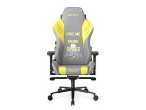 DXRacer Ergonomically Gaming Chair Craft Series - D5000 - Gray and Yellow