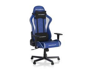 DXRacer Gaming Chair Ergonomic PC Chair PU Leather Formula Series FR08, Soft Headrest and Lumbar Support, Indigo/White