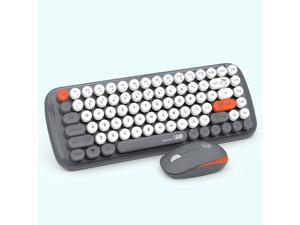 theone DKS2000 Wireless keyboard and mouse set 2.4g punk round keycap office keyboard Gray theone DKS2000 Wireless keyboard and mouse set 2.4g punk round keycap office keyboard Gray