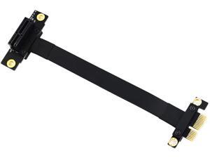 BQZYX Pci-e Extension Cable PCI Express 36PIN 1X Extender Extension Cable with Gold-Plated Connector, Pci-e 1x Riser pcie Extender (90 Degree 20cm Extension Cable) BQZYX Pci-e Extension Cable PCI Express 36PIN 1X Extender Extension Cable with Gold-Plated Connector, Pci-e 1x Riser pcie Extender (90 Degree 20cm Extension Cable)