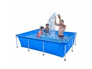 JLeisure 17818 Above Ground Rectangular Steel Frame Swimming Pool, 8.5 x 6 Ft JLeisure 17818 Above Ground Rectangular Steel Frame Swimming Pool, 8.5 x 6 Ft