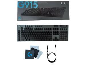 OB : Logitech G915 Clicky RGB Mechanical Gaming Keyboard Black Bluetooth Or Wired