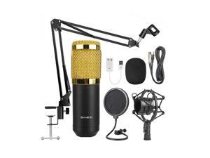 Profession BM800 Condenser Microphone Bundle,With Adjustable Mic Suspension Scissor Arm, Shock Mount and Double-Layer Pop Filter,For PC Studio Recording & Brocasting Skype YouTuber Karaoke Profession BM800 Condenser Microphone Bundle,With Adjustable Mic Suspension Scissor Arm, Shock Mount and Double-Layer Pop Filter,For PC Studio Recording & Brocasting Skype YouTuber Karaoke