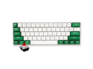 Dareu EK861 Mechanical Gaming Keyboard Wired/Bluetooth 5.0 Dual Mode Red Switch 61-key PBT Keycaps Connect Three Devicesor Windows PC Gamers (RGB Backlit White) Dareu EK861 Mechanical Gaming Keyboard Wired/Bluetooth 5.0 Dual Mode Red Switch 61-key PBT Keycaps Connect Three Devicesor Windows PC Gamers (RGB Backlit White)